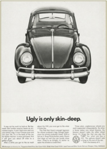 Volkswagen ad from the 60s